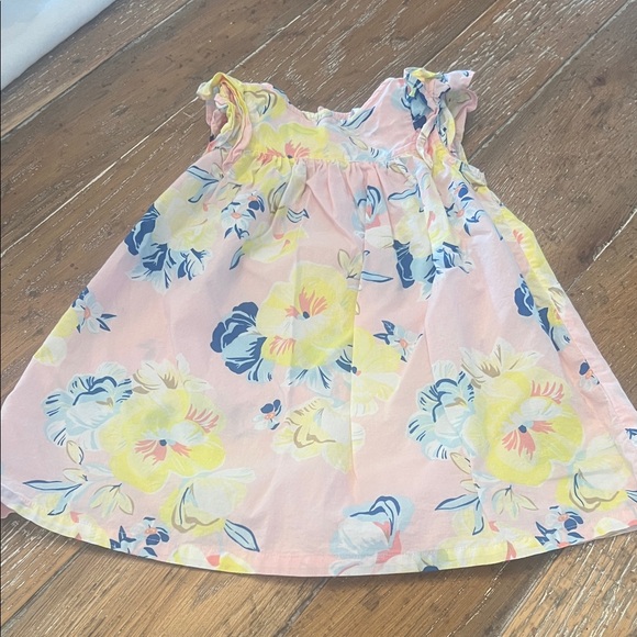 Pink Floral Toddler Dress. - Picture 3 of 7